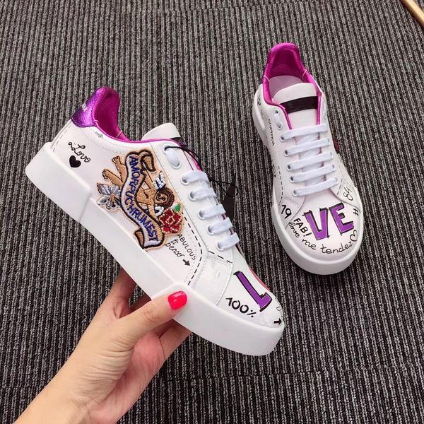 

2023 designer oversized sneakers casual shoes white black leather luxury velvet suede for womens espadrilles 0729