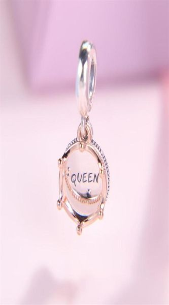 

2019 new diy loose bead 925 sterling silver queen & regal crown dangle charm fits european jewelry bracelet necklaces& pendant261i7484544, Black