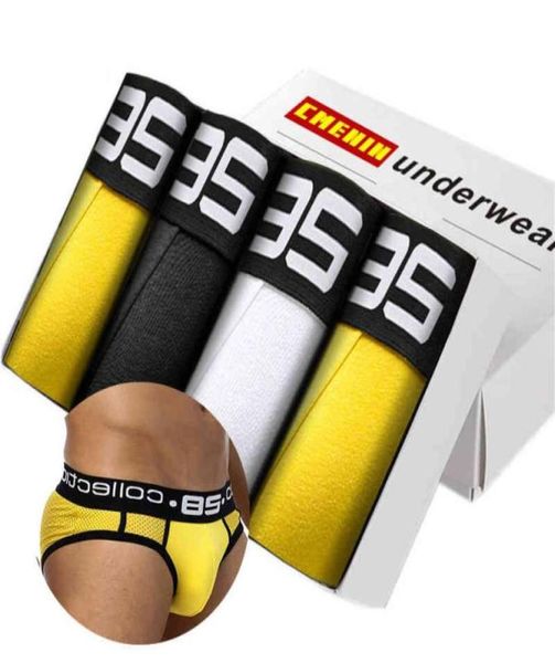 

4pcslot lingerie underwear men briefs jockstrap mens underwear slip panties men039s swimming trunks85067553858593, Black;white