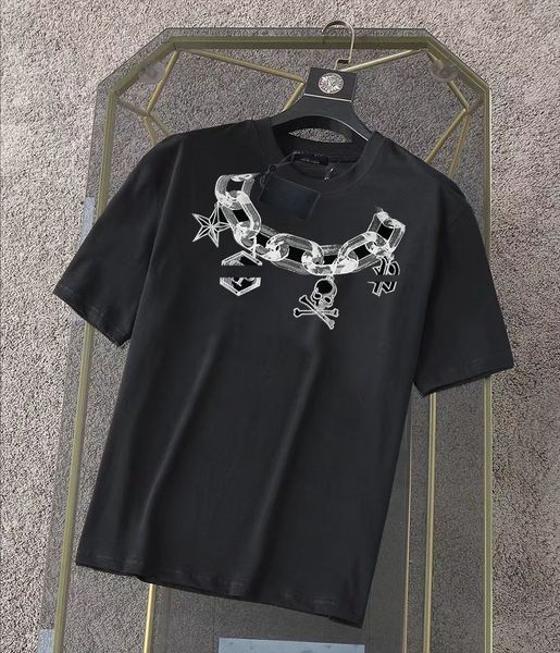

designer pa t shirt luxury brand clothing shirts spray heart letter cotton short sleeve spring summer tide mens womens tees#15, White;black