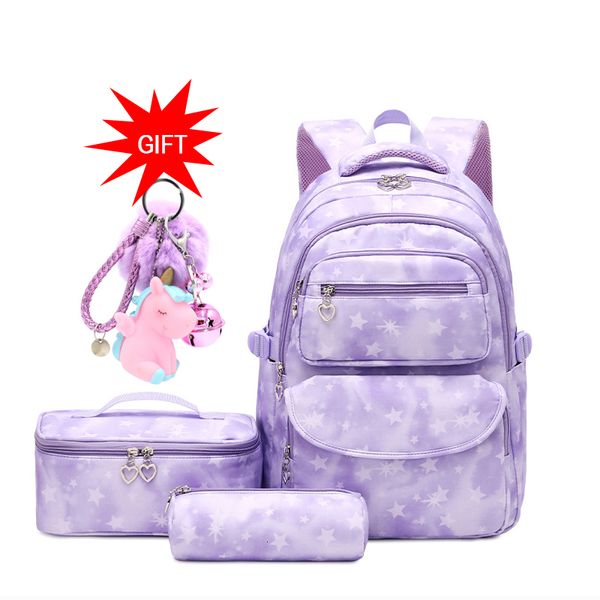 

school bags backpack for kids girls school backpack with lunch box teens girls bookbags set children's waterproof schoolbag mochilas 23