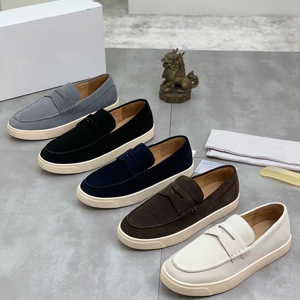 

men's casual shoes with pure color restoring ancient ways business fashion light shoes have five color optional slip-ons without laces, Black