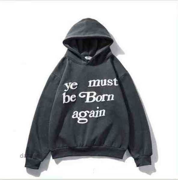 

cpfm ye must be born again hoodie men women graffiti hoodies sweatshirts pullover heavy fabric embroidery hood 5 4ti8, Black