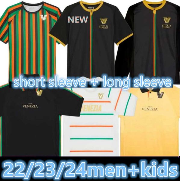 

23 24 venezia soccer jerseys golden jersey aramu forte venice 2023 2024 busio football shirts home away 3rd adukt kids kit uniforms beautifu, Gray