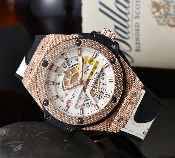 

men's luxury quartz versatile waterproof fashion watch 2023, Slivery;golden