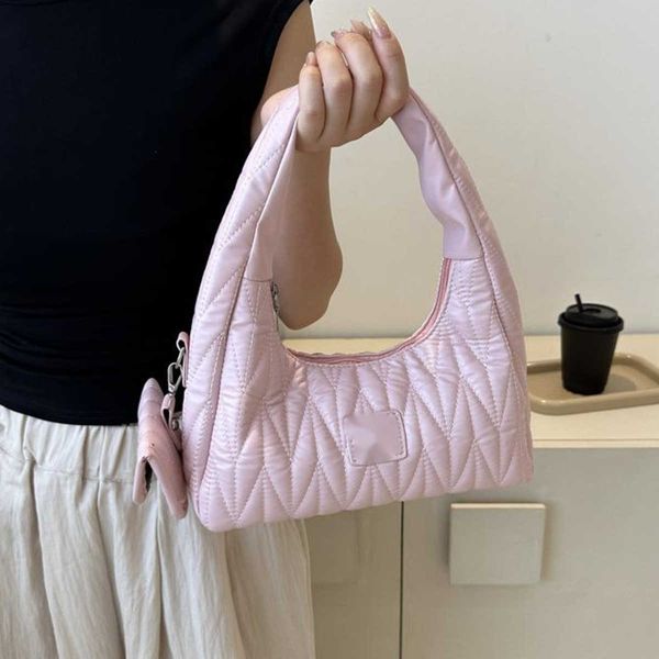 

designer bags miu bag pleated underarm small bag women fashion shoulder bag bowling bag hobo clutch 3na2