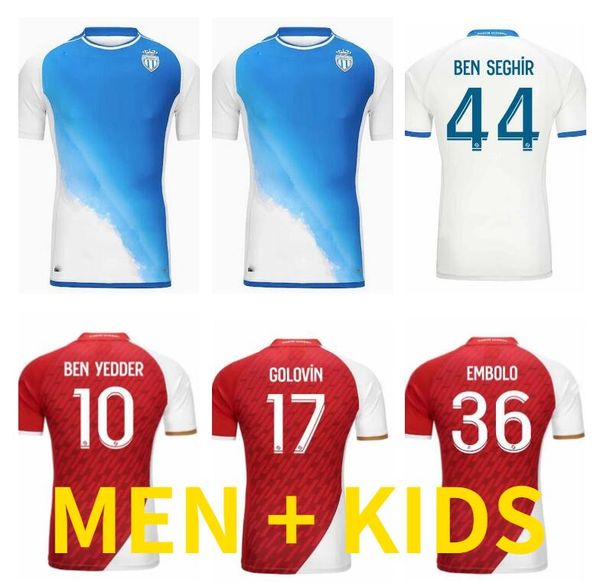 

2023 2024 as monaco ben yedder soccer jerseys minamino boadu golovin 23 24 maillot de foot volland embolo flocage jorge men kids disasi fofa, Black;yellow