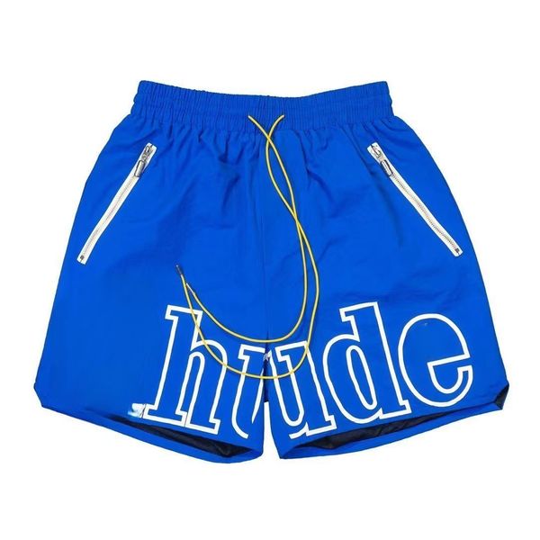 

3a designer men rh limited rhude shorts summer swim short knee length hip hop high street sports training beach pants mens elastic waist, White;black