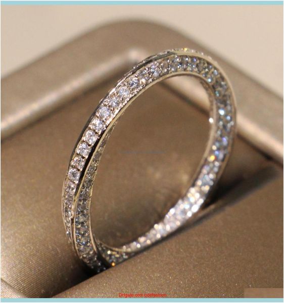 

jewelrycute victoria wieck wedding rings luxury jewlery 925 sterling sier corss band pave white sapphire cz diamond women party fo3981018, Slivery;golden