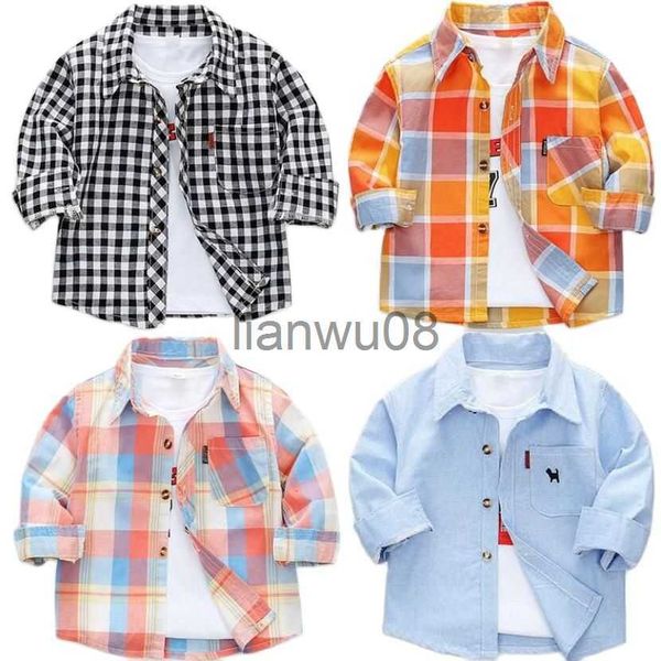 

kids shirts baby boys shirt kids blouses fashion child long sleeve toddler shirts children casual turndown collar blouse kids clothes 19t x0, White;black