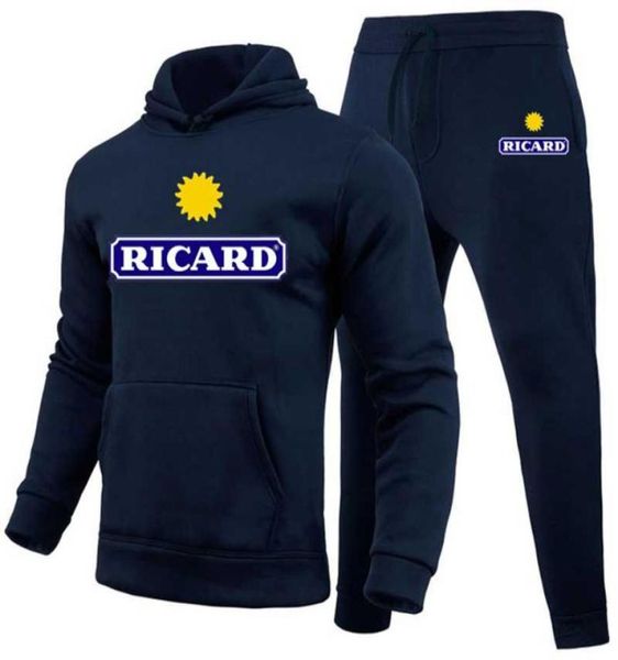 

men039s tracksuits pieces sets tracksuit hooded sweatshirt drawstring pants male sport hoodies running sportswear ricard men br3822271, Gray