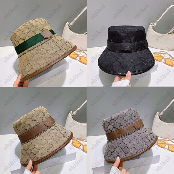 

bucket hat luxury designer caps fisherman double side wear summer travel essential fashion wide brim hats versatile sunshade for men women g, Blue;gray
