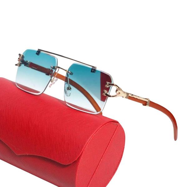 

lunette de soleil designer sunglasses for woman mens eyeglass rimless fit men woman option shades polarize eye protection fashion classic be, White;black