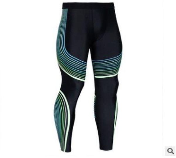 

2019 casual mens compression pants running tights men joggers jogging skinny sport leggings gym fitness athletic trousers with s32676873, Black