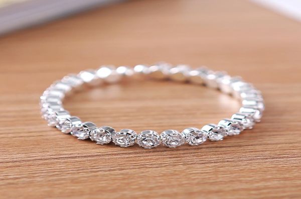 

12 pieces lot 1 row elegant crystal rhinestone stretch bracelet bangle wedding bridal accessories whole jewelry for women5448837, Golden;silver