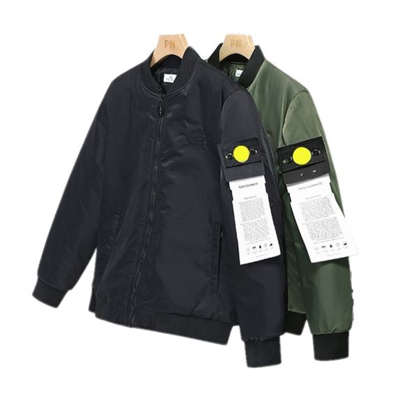 

mens jacket designer men varsity jacket bombers coat cotton parka overcoat casual woman thick warm down windbreaker clothing, Black;brown
