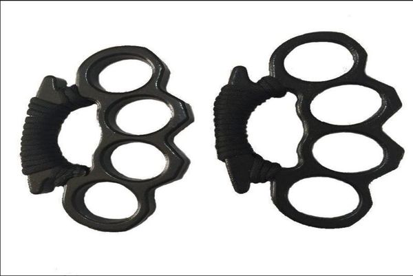 

new gilded thick 13mm steel brass knuckle duster color black plating silver hand tool clutch 4 5qd ww4564585226119200