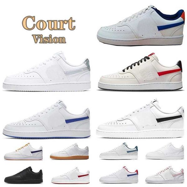 

2023 court vision low mens running shoes sneakers triple white black game royal navy rose pink sail university red men women trainers sports