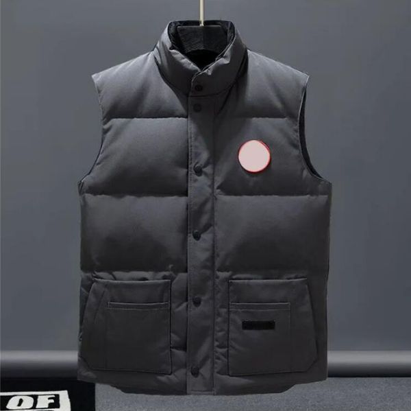 

winter warm men's women's tyle down vests casual fashion male coat female jacket hiver mode gilet hommes bodywarmer veste canada u, Black;brown
