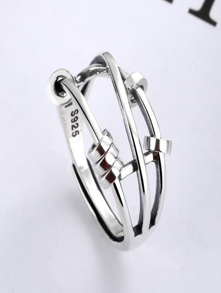 

s925 sterling silver fashion women three rings smart index finger ringtransshipment multicircle transshipment beads wishing silve4096321