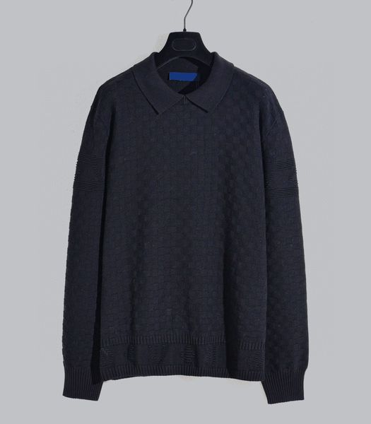 

men's plus size sweaters hoodies in autumn / winter 2022acquard knitting machine e custom jnlarged detail crew neck cotton 24y5, Black;brown