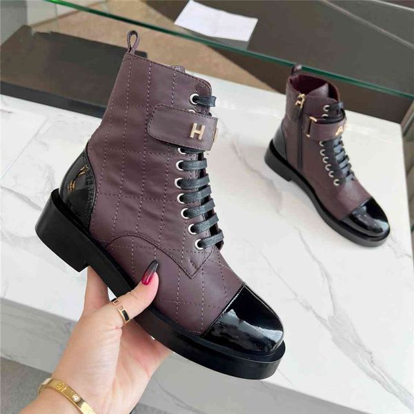 

luxury design boots 2023 channel fashion women retro decoration winter warm snow non slip high heel martin knight tassel casual socks boots, Black