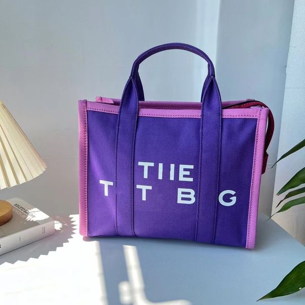 

utility bag marc the tote bag luxury designer woman handbag clutch canvas letter denim preppy style beach bag loulou nylon bag 883398286 tra