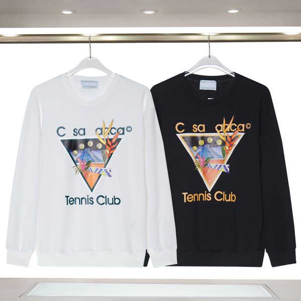 

23 autumn and winter new round neck sweater club stadium letter logo printing m  xl xxl 3xl, Black