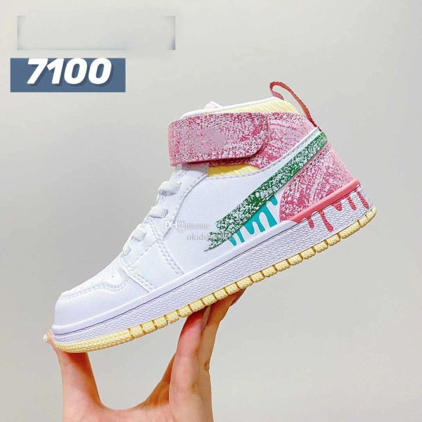 

kids shoes 1s boys basketball jumpman 1 sneakers kids girls shoes fashion boys casual children shoes girl sport running child shoes, Black