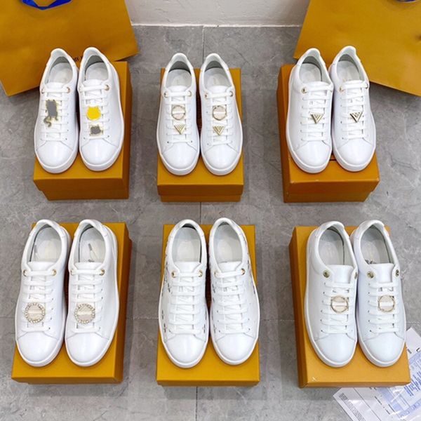 

frontrow designer sneakers casual shoes women luxury trainers reflective sneaker genuine leather low men trainer