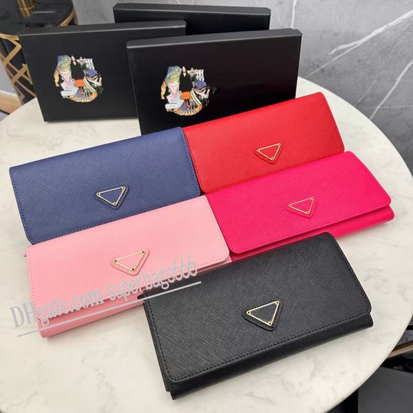 

women's purses fashion card bags designer coin purse for women men saffiano and leather wallet, Red;black