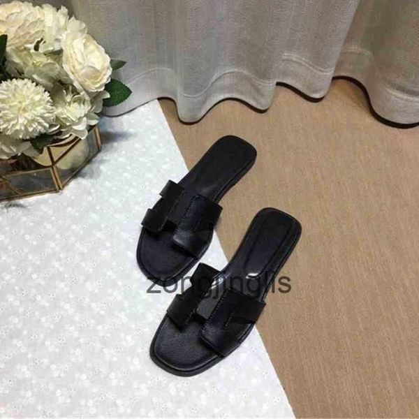 

oran brand slipper luxury sandal shoes designer bear slippers beacsliders women classic flat heel summer fashion flops leatslides black whit