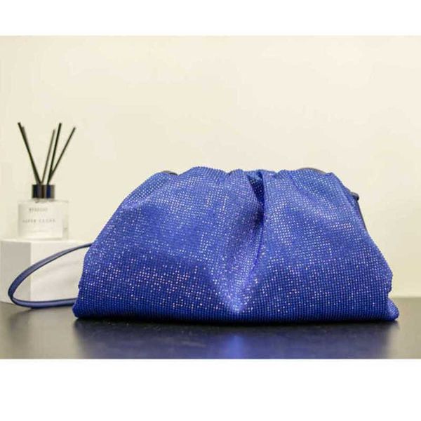 

winter authentic cloud fashion jodies bags designer bags diamond jodie bottegasveneta versatile one bag shoulder cross body rhinestone wrink
