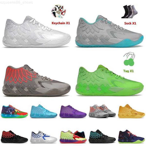 

2023 arrival basketball shoes lemelo ball mb.01 buzz not from here queen city rick and morty lo ufo galaxy mens outdoor sports trainers size, Black