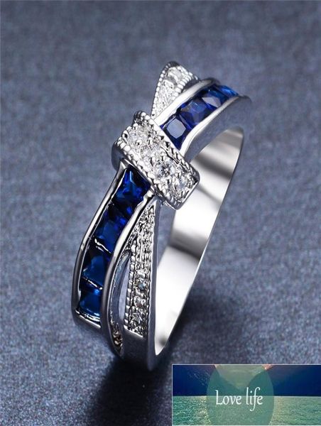 

whole 925 sterling silver ring beautiful pretty fashion wedding ring party white gold color women stone crystal lady jewelry f3114688