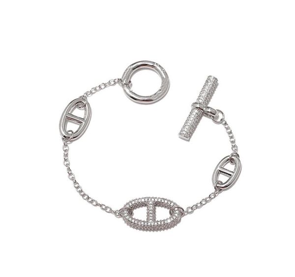 

gold bracelet jewelry whole gold plated copper micro diamond designer bracelets h bracelet women designer jewelry whole7579198, Black