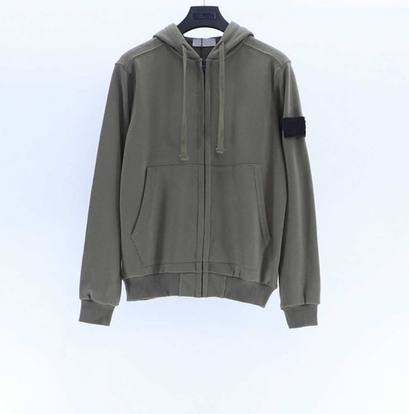 

brand designers hoodies classic armband stone zip cardigan casual seven color sweatshirt island motion current 665ess, Black