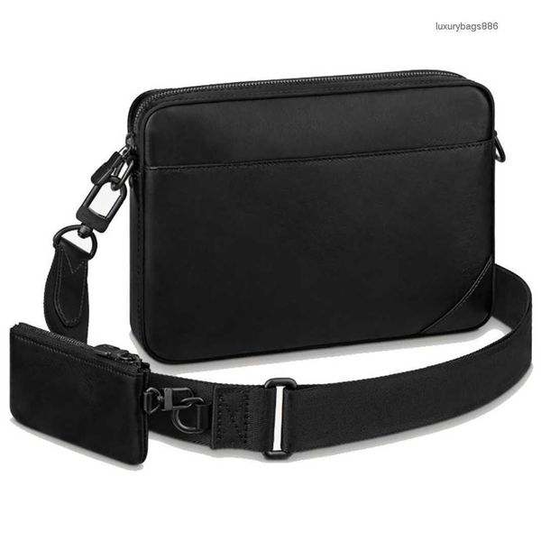 

embossing cross body bag 3 piece set in luxury designer bags fashion grey black checker printing messenger bags handbag for men 69827