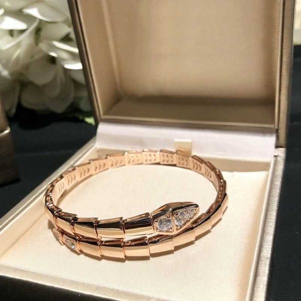 

2021 new fashion rose gold snake-shaped bone spring bracelet female ins design light luxury exquisite adjustable, Black