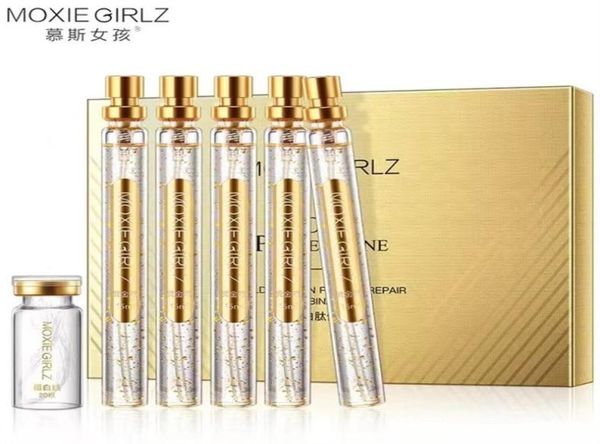 

24k gold face serum active collagen silk thread moisturize shrink pores brighten improve fine lines lifting firming face essence3071847
