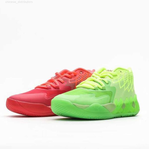 

1 mb.01 basketball first generation mandarin duck lamelo ball black blue student practical men's shoe