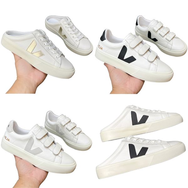 

luxury designer women veja shoes men va word leather veja white shoe stitching brown lace up veja womens shoe sneaker leathers lining rubber, Black