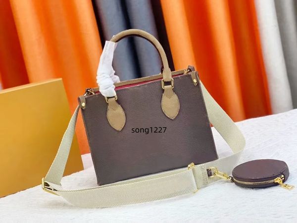 

2023 designer luxury totes one shoulder bag adjustable strap with coin purse 46373 variety of colors are available women bag handbag