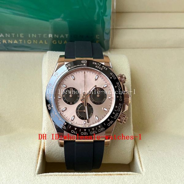 

bt better factory watches th-12.2mm 116515 40mm rose gold panda ceramic chronograph cal.4130 movement mechanical automatic mens watch men&#0, Slivery;brown