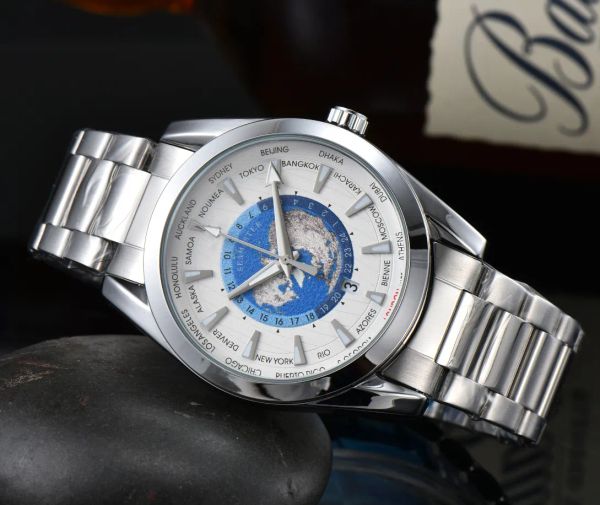 

aaa mens watch designer watches quartz movement watches stainless steel luminous fashion business waterproof wristw 039, Slivery;brown