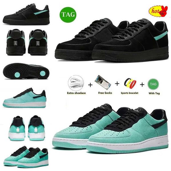 

1837 mens designer one casual shoes sneaker black blue multi color dz1382-001 platform shoe men women ones tiffany airforce 1 af1 low