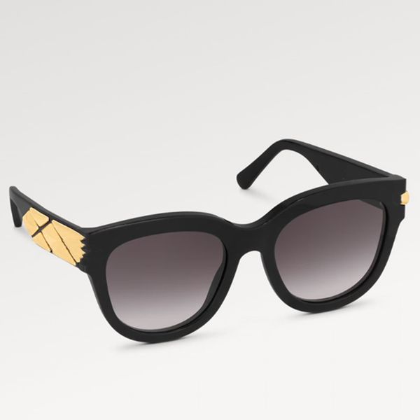 

explosion new women's studs sunglasses z1988w malletage round glasses black silhouette golden metal diamond trunks rims claws curling a, White;black