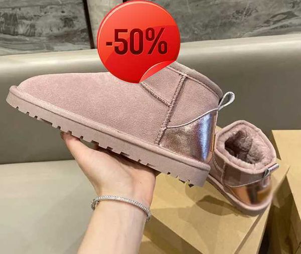 

boots women ultra mini snow boots slipper u f22 winter new popular ankle sheepskin fur plush keep warm with card dustbag beautiful gifts dg, Black