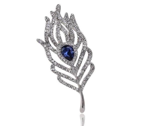 

2021 new pendant feather brooch dual purpose pin lady039s temperament brooch255n3355317, Gray