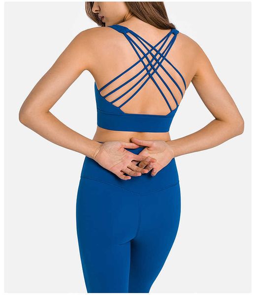 

ll joggers yoga bra summer women sport shock-proof back sports vest woman gym running athletic exercise